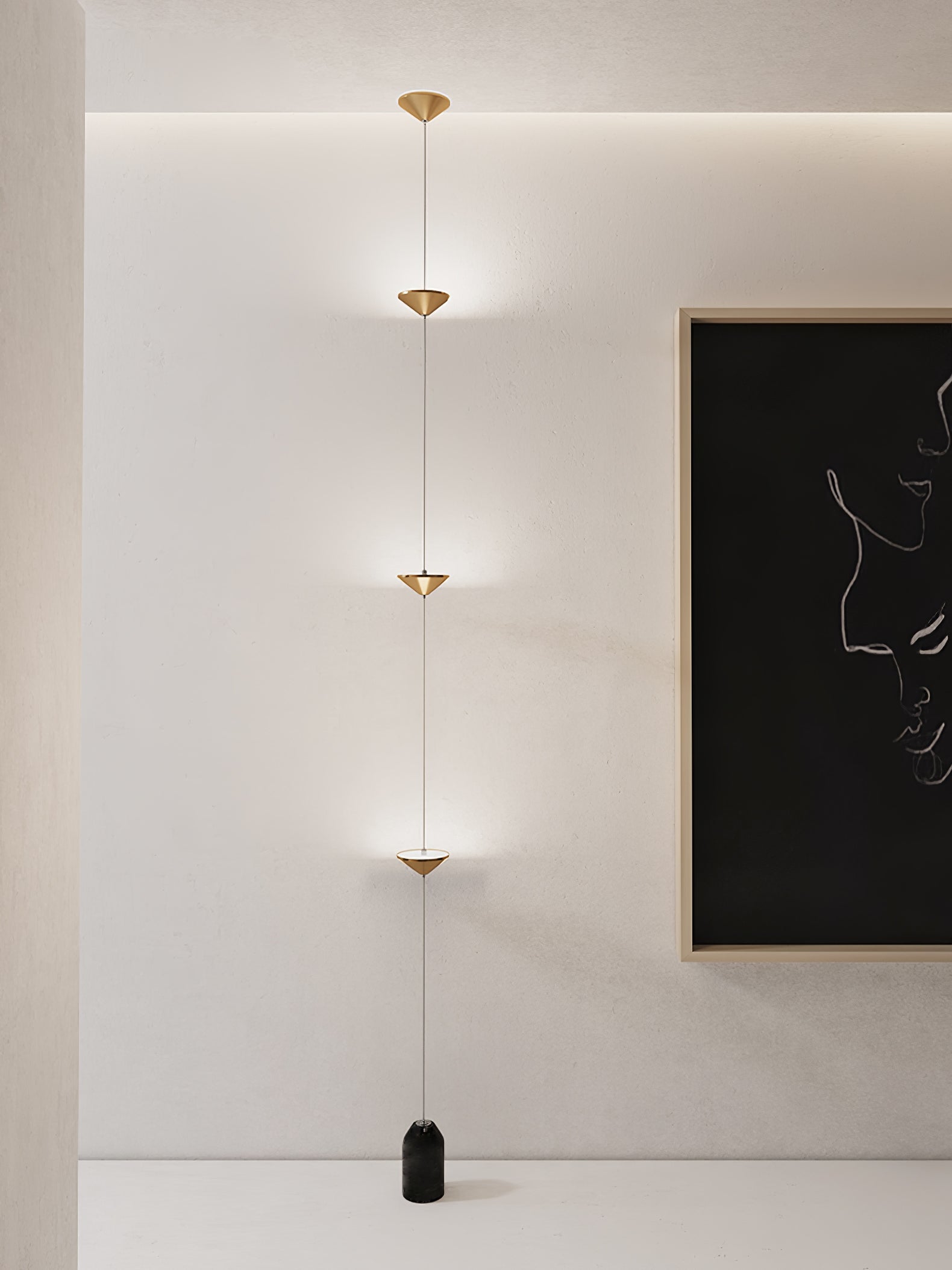 Lampadaire linéaire Marinico