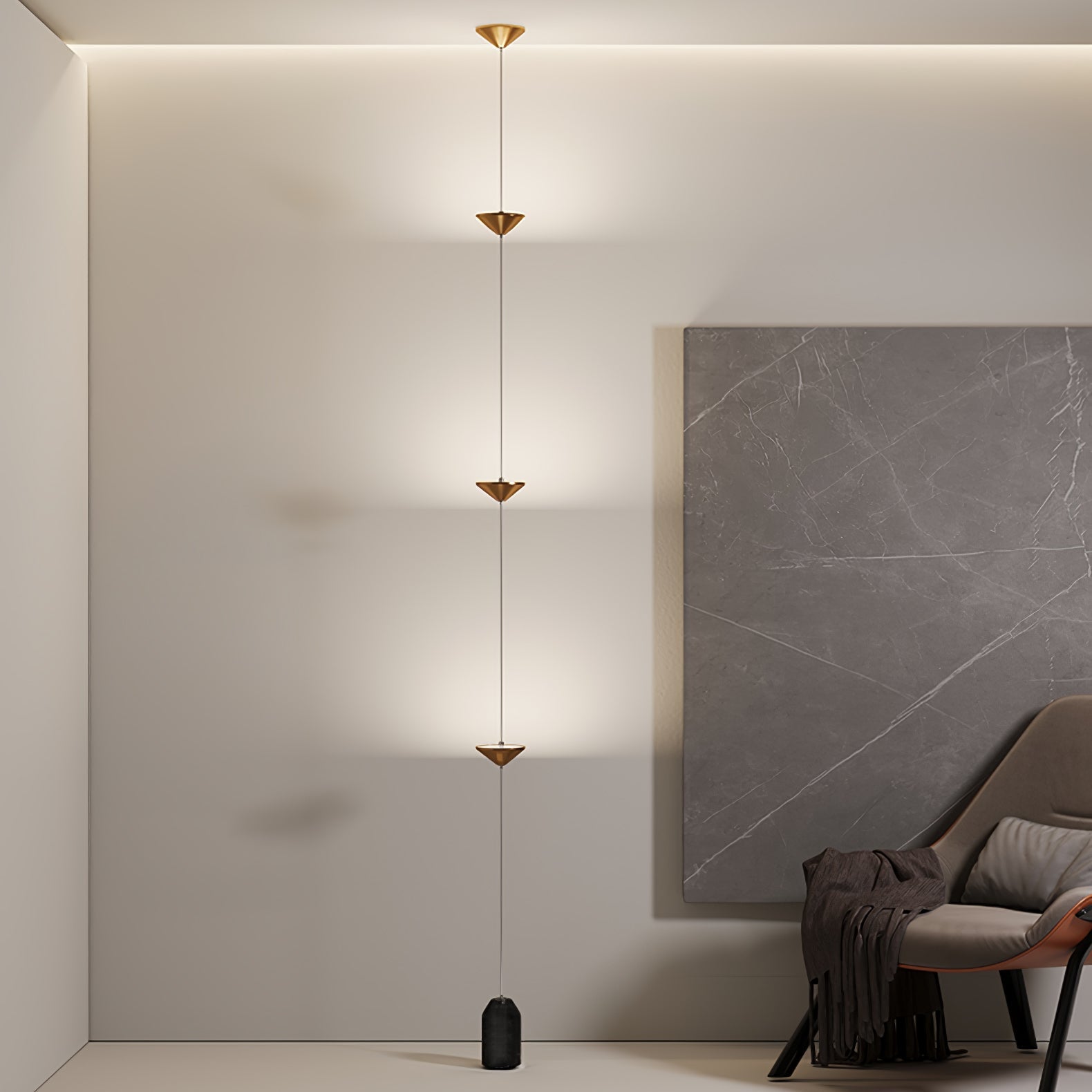 Lampadaire linéaire Marinico