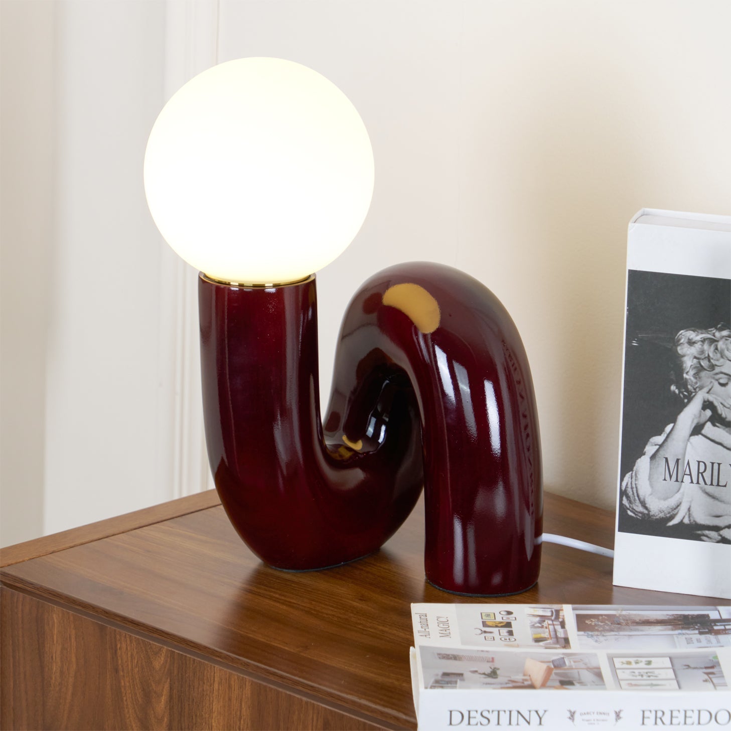 Lampe de table spirale Vaellorin