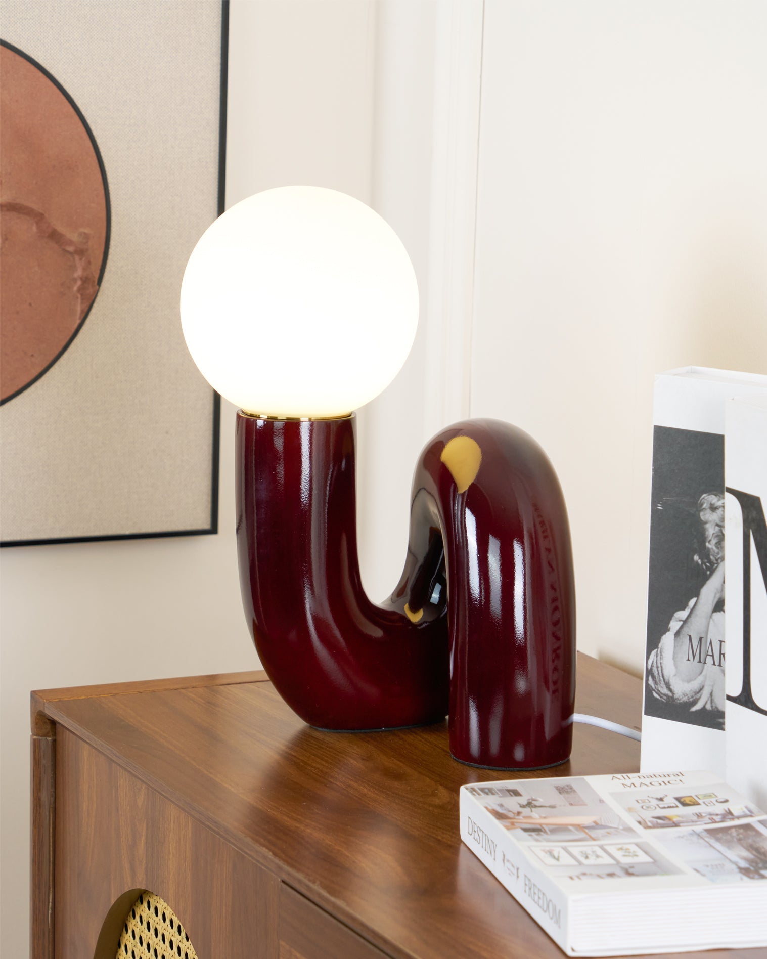 Lampe de table spirale Vaellorin
