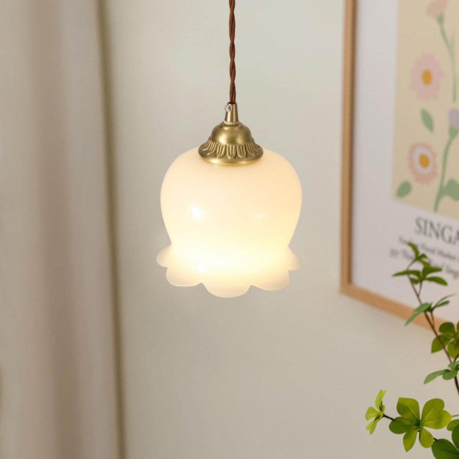 Suspension fleur Hovignia