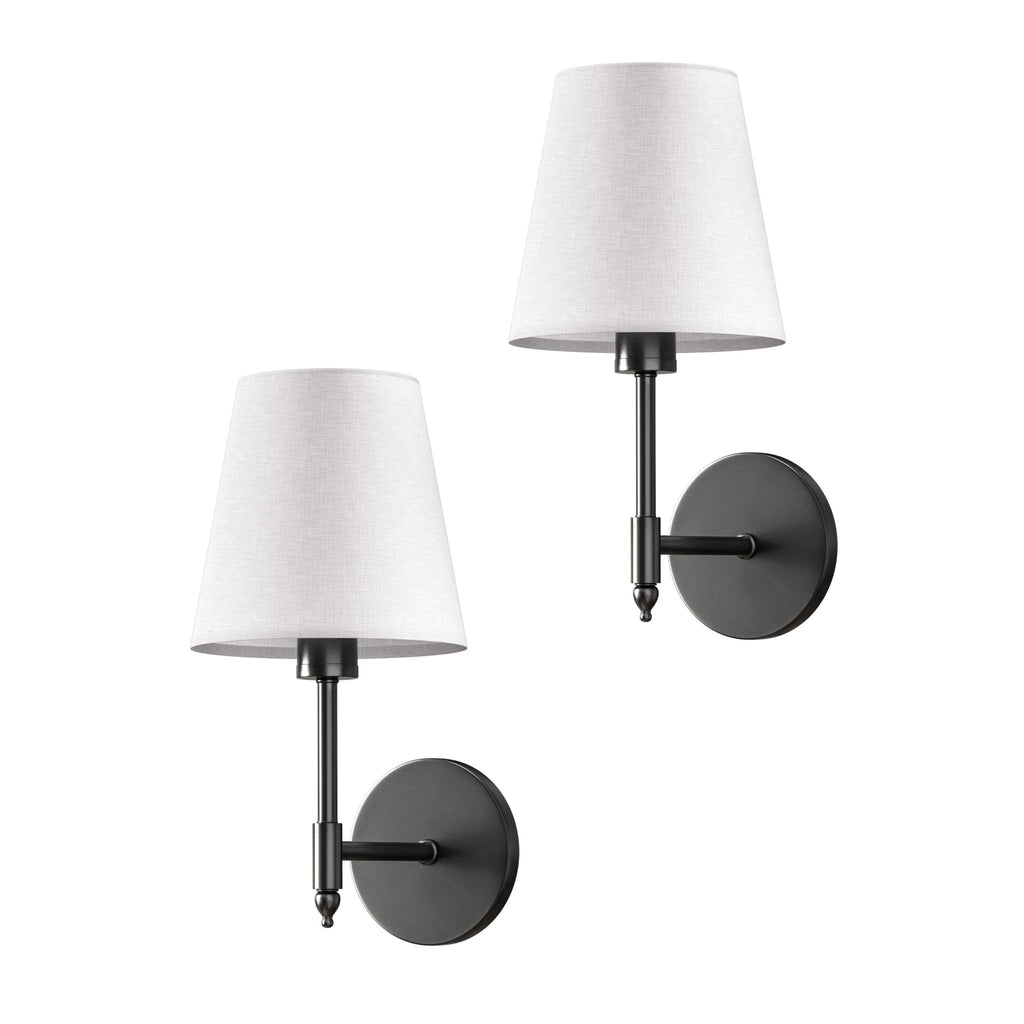 Applique Murale Sans Fil Moderne - Noir - Valora Design