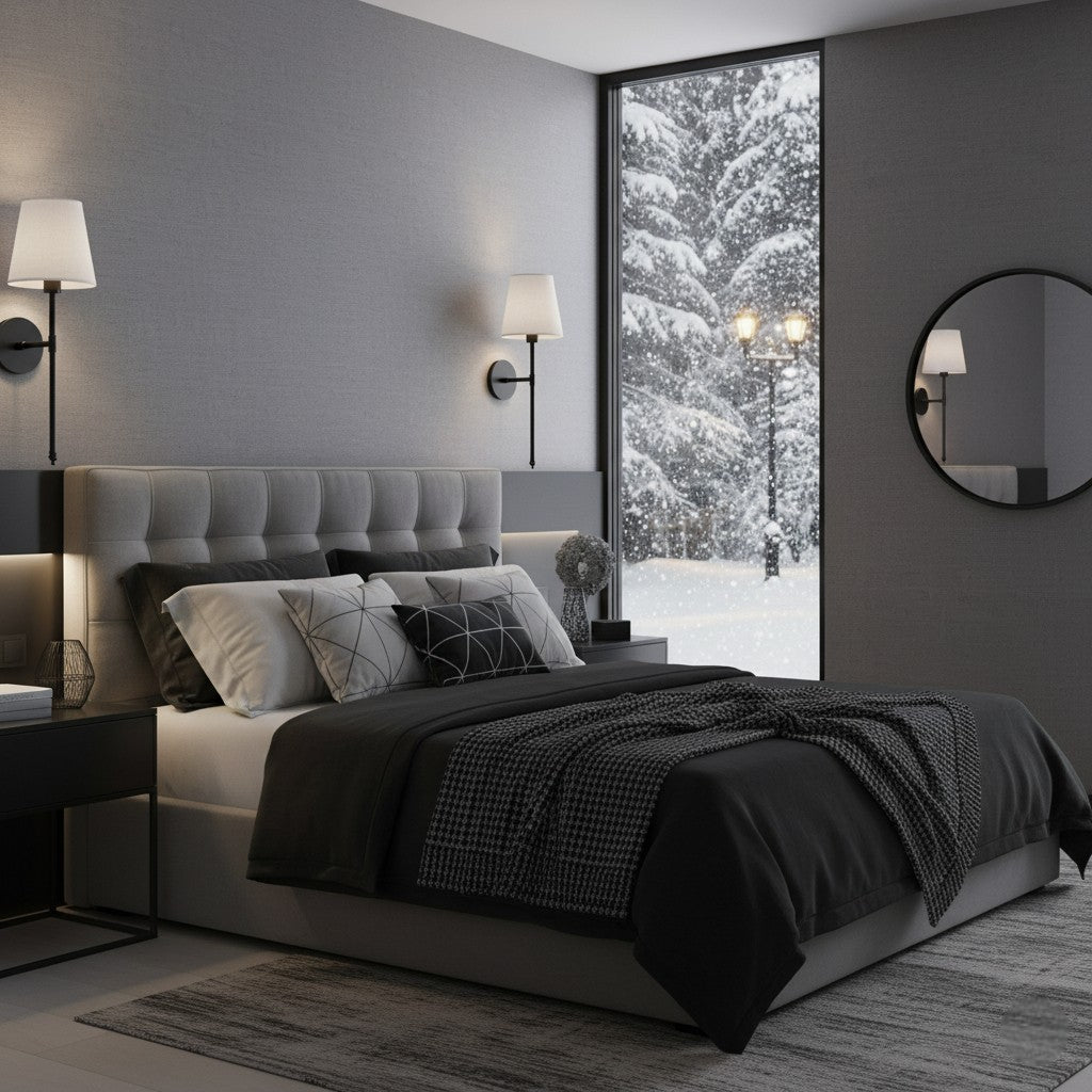 Appliques Murales Sans Fil - Noir (lot de 2) - Valora Design