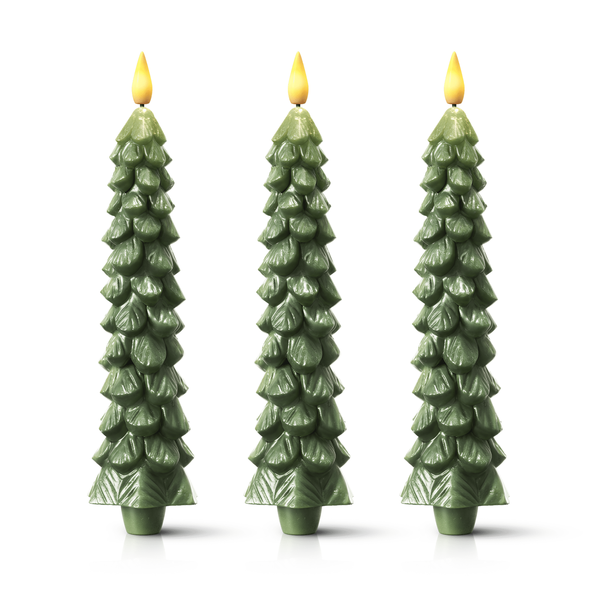 Bougies Sans Flamme Sans Fil De Noël (lot de 3) - Valora Design