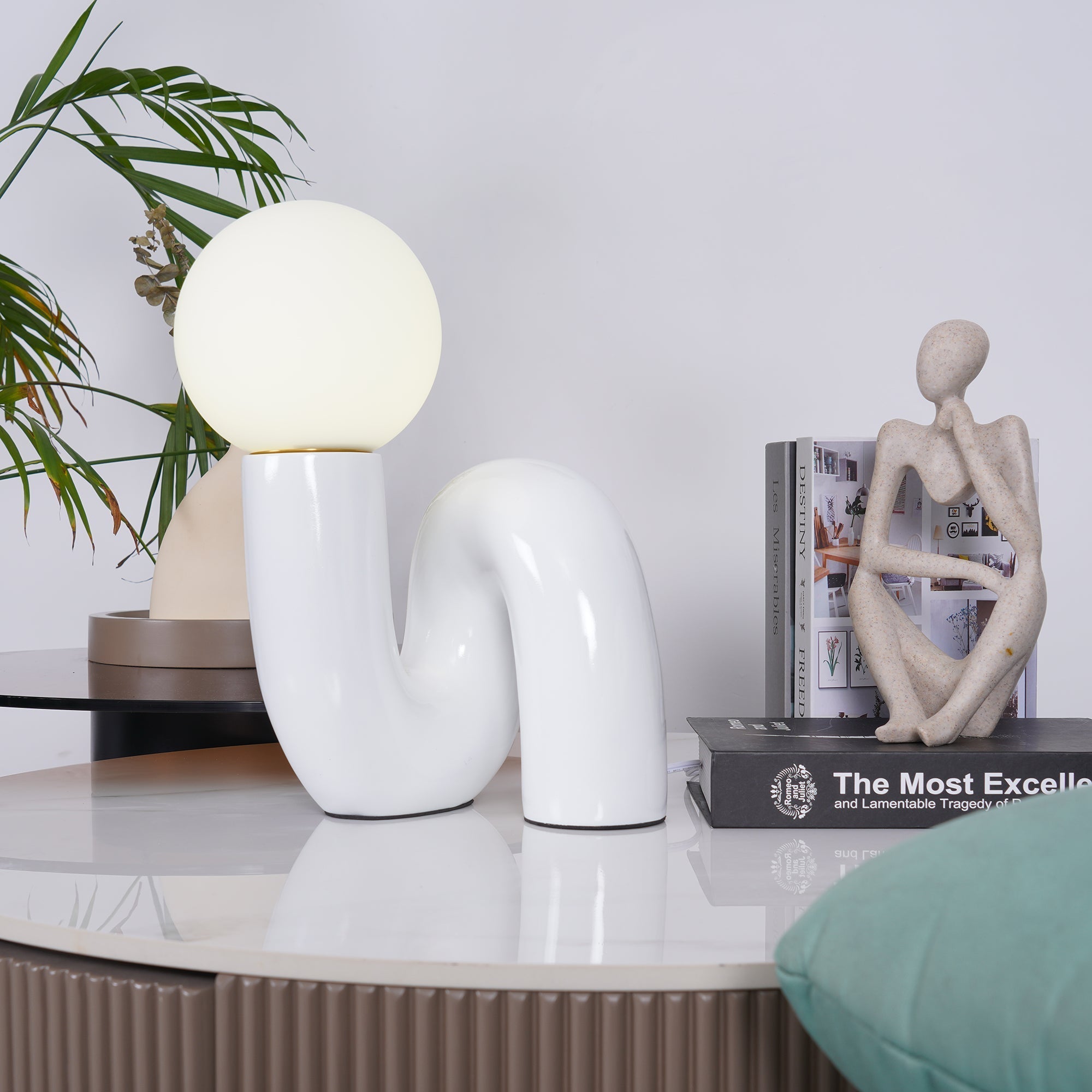 Lampe de table spirale Vaellorin