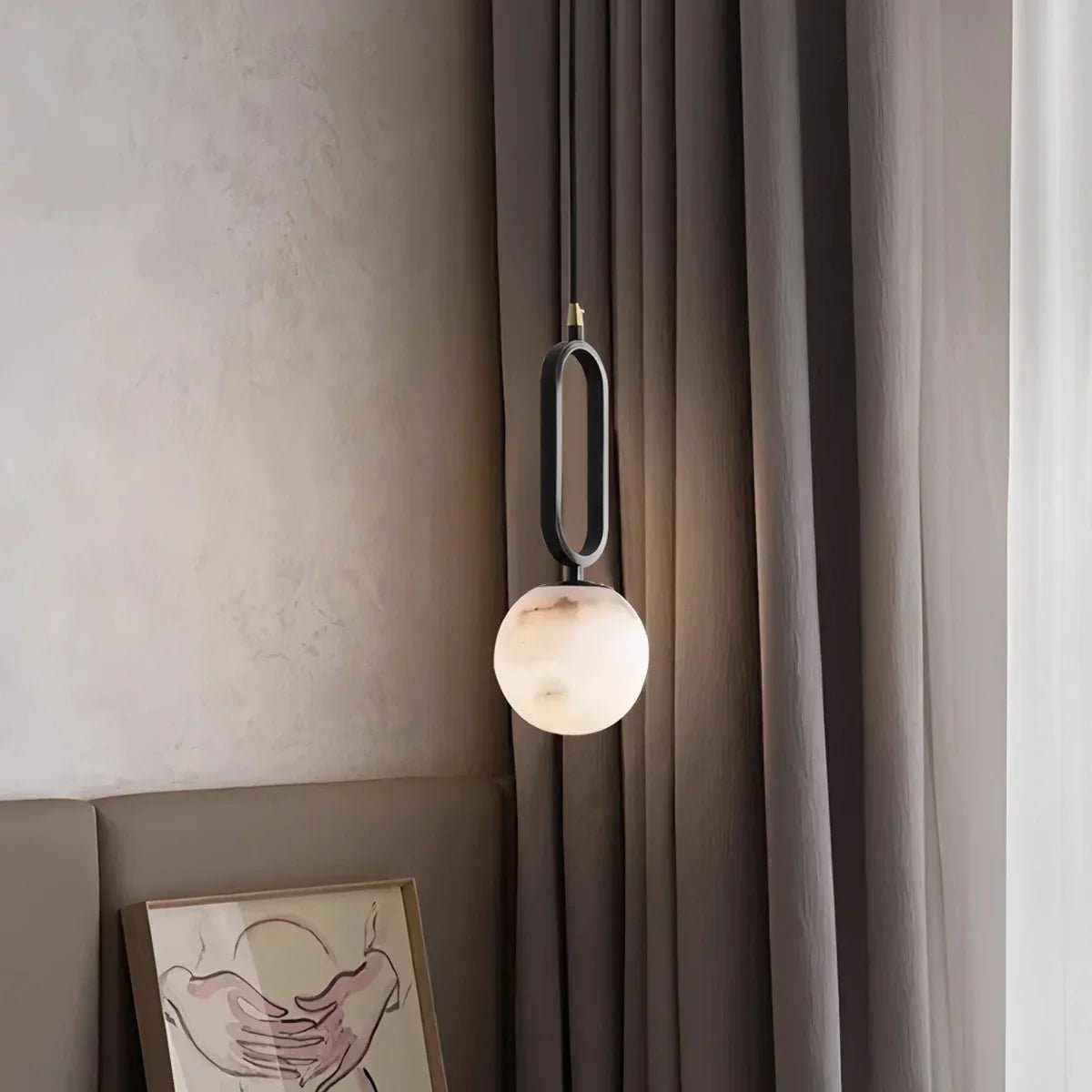 Suspension en albâtre Lacourvaux - Valora Design